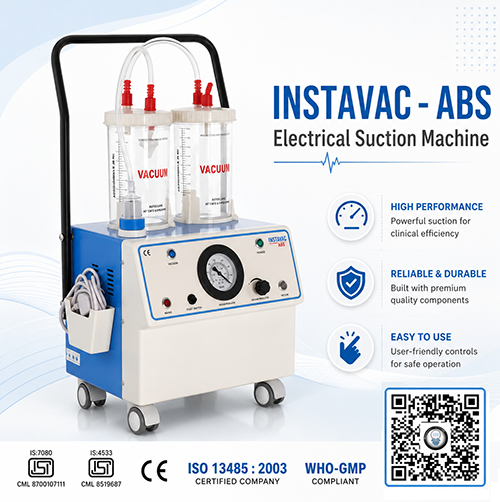 INSTAVAC - ABS Oil Free Suction Machine