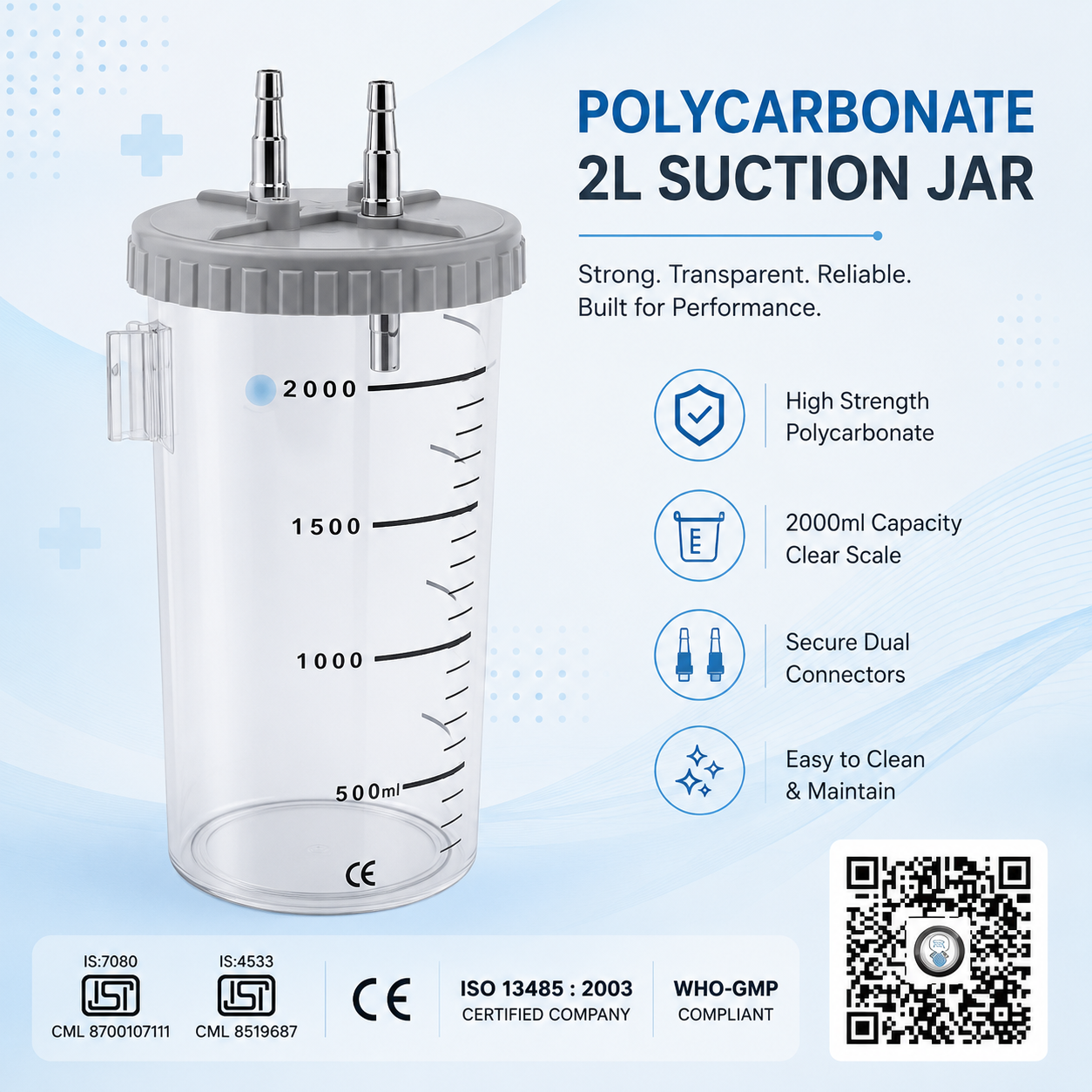 PC Suction Jar 2000ml